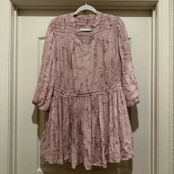 ALLSAINTS Isobella Freya Dress in Mink Pink - Picture 6 of 11